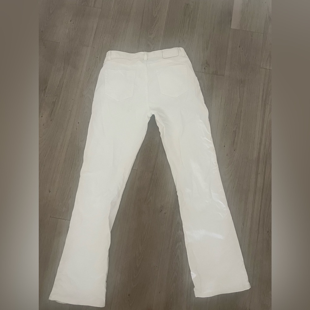Lauren Ralph Lauren beaded embellished white jeans Aztec black white bead - Picture 3 of 5